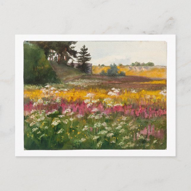 Lilly Walther "Summer Landscape" Painting Postcard (Front)