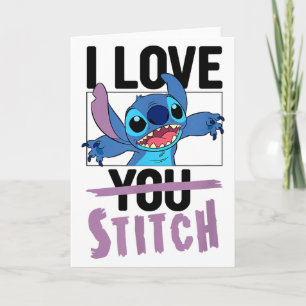 Lilo &amp; Stitch - Valentines Day I Love Stitch  Card