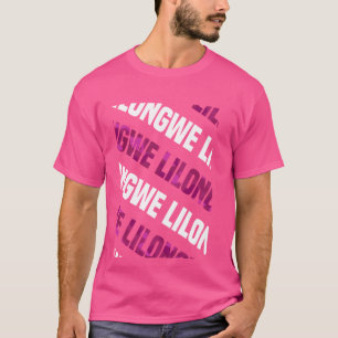 Lilongwe Camo Pattern Pink Camouflage T-Shirt