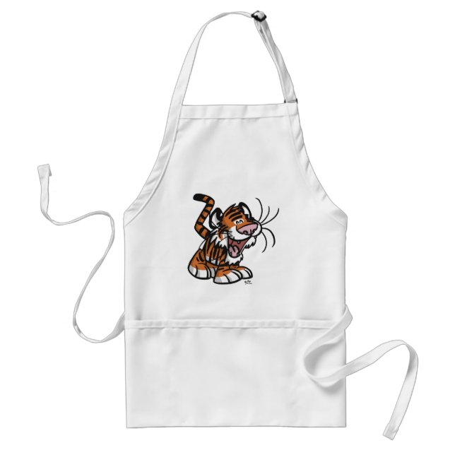 Lil'Tiger T-shirt cooking apron (Front)