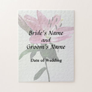 Lily and Bud Wedding Products Jigsaw Puzzle