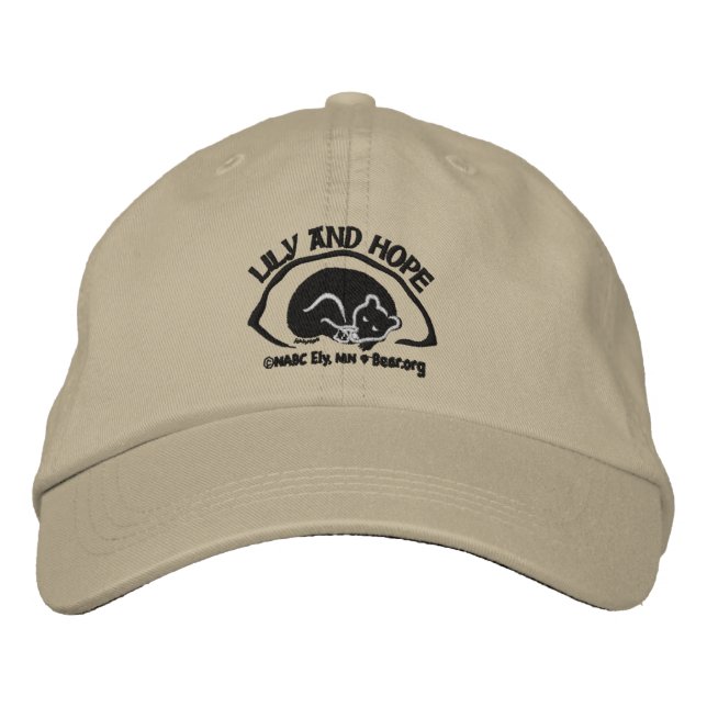 Lily and Hope in Den - Dark Embroidered Hat (Front)