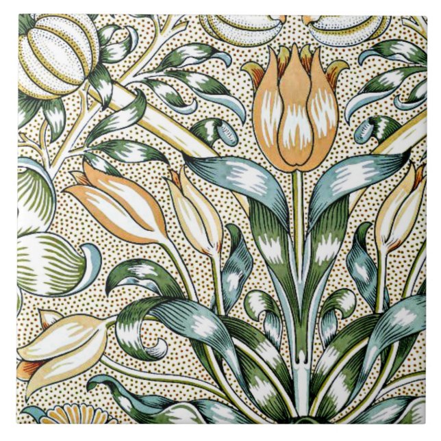 Lily and Pomegranate,  Tile (Front)