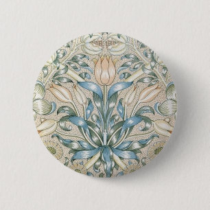 Lily and Pomegranate Vintage Floral Art Design 6 Cm Round Badge