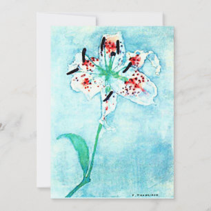 Lily, beautiful painting by Piet Mondrian Card
