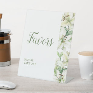 LILY Blossom Elegance Favour Pedestal Sign