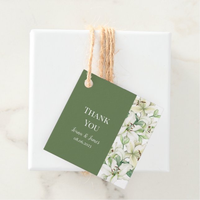 LILY Blossom Elegance Favour Tags (In Situ)