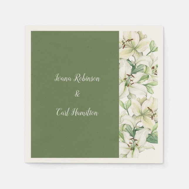 LILY Blossom Elegance Napkin (Front)