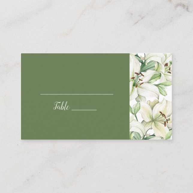 LILY Blossom Elegance Place Card (Back)