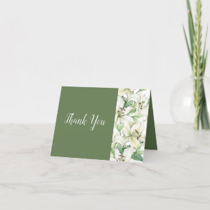 LILY Blossom Elegance Wedding Thank You Card