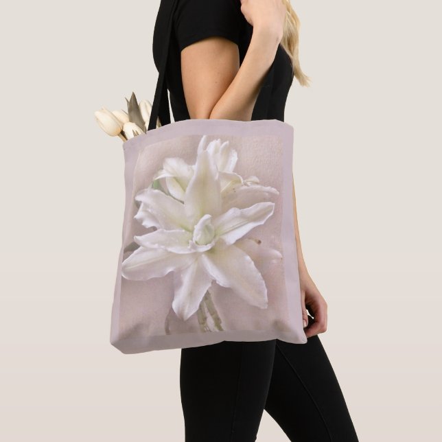 Lily Blossoms Blush Tote (Close Up)