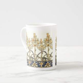 Lily Border by Alphonse Mucha Bone China Mug