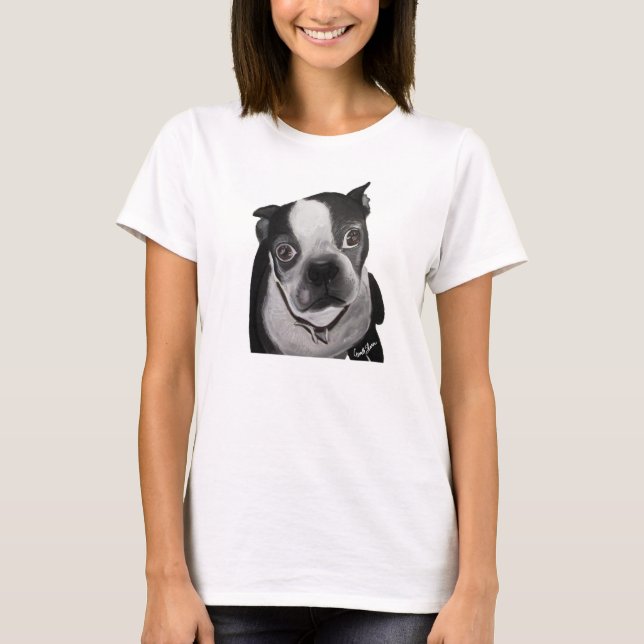 Lily - Boston Terrier T-Shirt (Front)