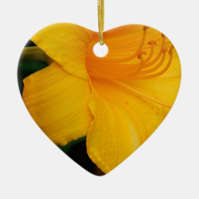 Lily Ceramic Tree Decoration (Front)