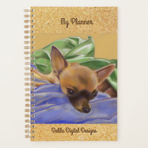 Lily Chihuahua Monthly and Weekly Planner