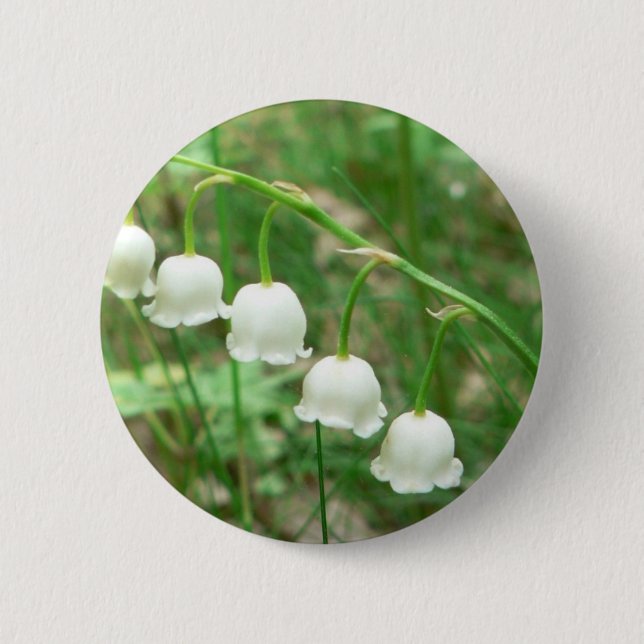 Lily Flower 6 Cm Round Badge (Front)