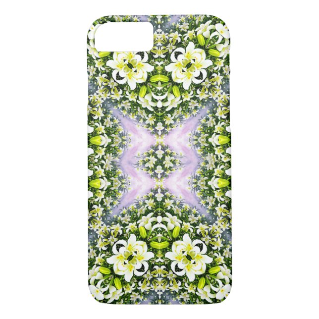 Lily Flower Design for iPhone / iPad case (Back)