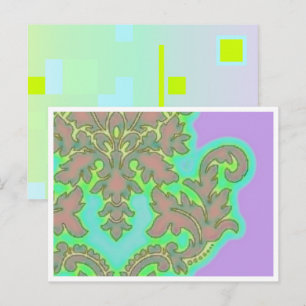 Lily Flower With Border Postcard