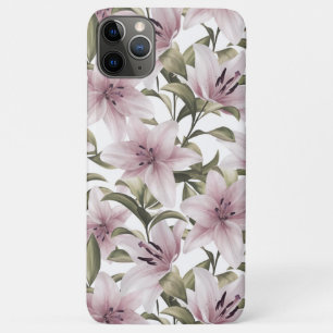 Lily flowers. Floral pattern Case-Mate iPhone Case
