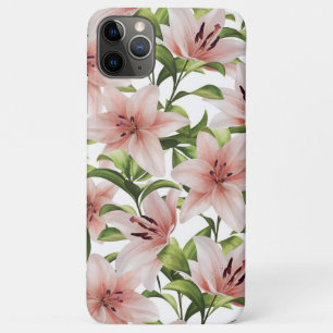 Lily flowers. Floral pattern Case-Mate iPhone Case