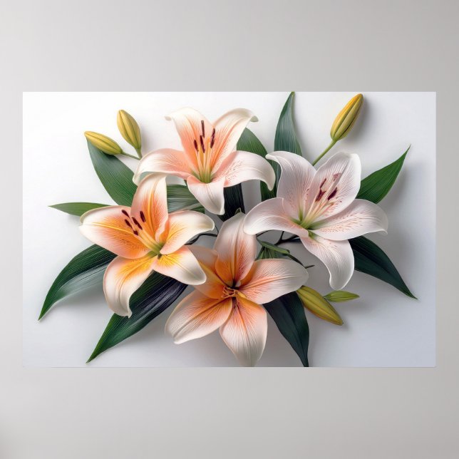 Lily Flowers Poster (Front)