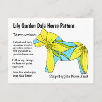 Lily Garden Dala Horse Pattern to Share