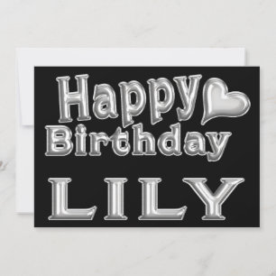 Lily Happy Birthday Map with heart Card