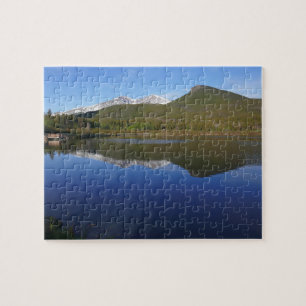 Lily Lake at Rocky Mountain National Park Jigsaw Puzzle
