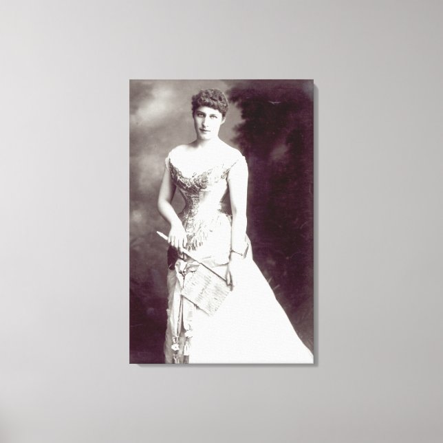 Lily Langtry (1853-1929) performing at the Haymark Canvas Print (Front)