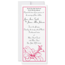 Lily & Lantern Wedding Collection, Invitation 4x9