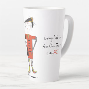'Lily' - Live Life on Your Own Terms Latte Mug