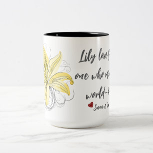 Lily Love Floral Mug – Mum Gift