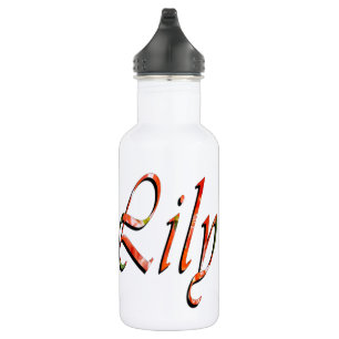 Lily, Name Logo Girls Reusable Water Bottle. 532 Ml Water Bottle