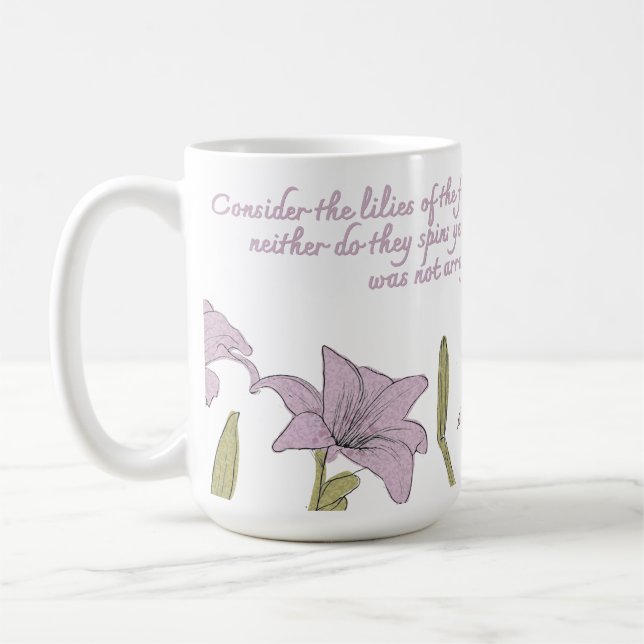 Lily of the Field Coffee Mug (Left)