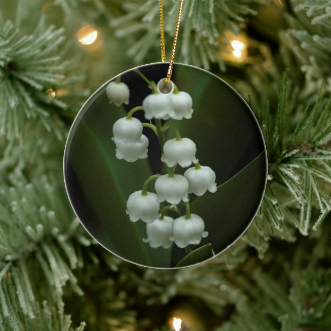 Lily of the Valley-0308 Ceramic Tree Decoration (Tree)