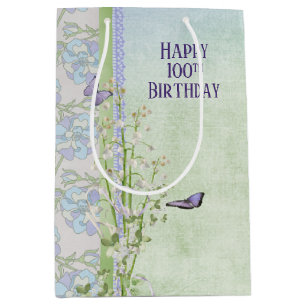Lily of the Valley 100th Birthday Medium Gift Bag
