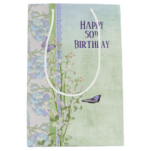Lily of the Valley 50th Birthday Medium Gift Bag