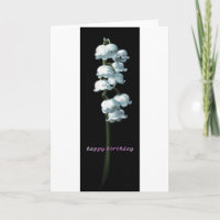 LILY OF THE VALLEY BIRTHDAY CARD