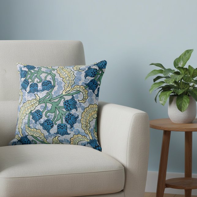 Lily of the Valley Blue Floral Cushion (Creator Uploaded)