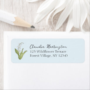 Lily of the Valley Blue Wildflower Floral Address