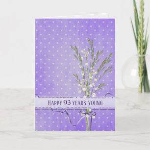 Lily of the Valley Bouquet 93rd Birthday Card