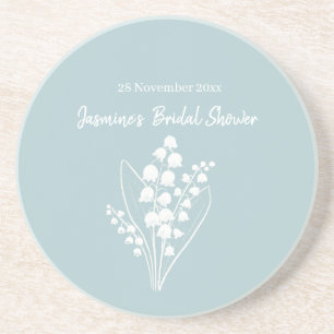 Lily Of The Valley Bouquet Bridal Shower Coaster