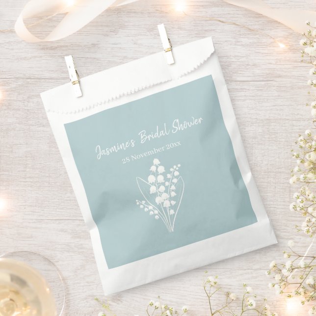 Lily Of The Valley Bouquet Bridal Shower  Favour Bags (Clipped)