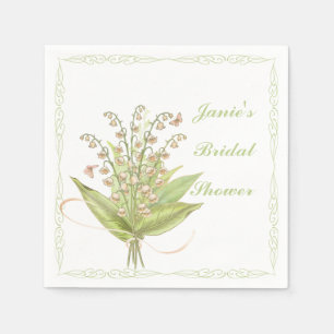 Lily of the Valley Bouquet Paper Napkin