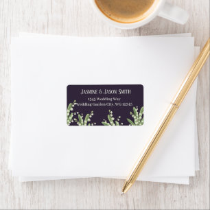 Lily Of The Valley Bouquet Wedding Label