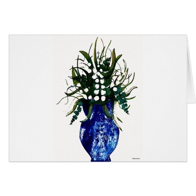 Lily of the Valley Card (Front Horizontal)