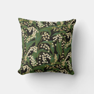 Lily-of-the-valley Chiyogami Cushion