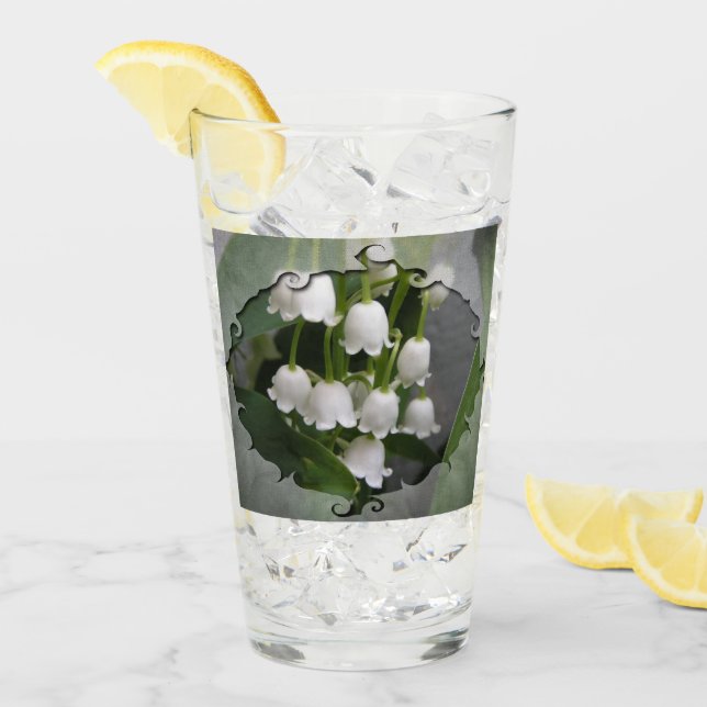Lily Of The Valley Drinking Glass (Front Ice)