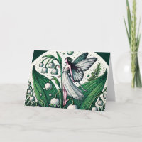 Lily of the Valley Fairy Illustration Spring      