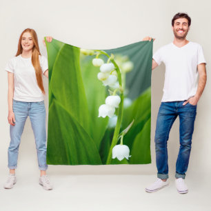 Lily of the Valley Fleece Blanket